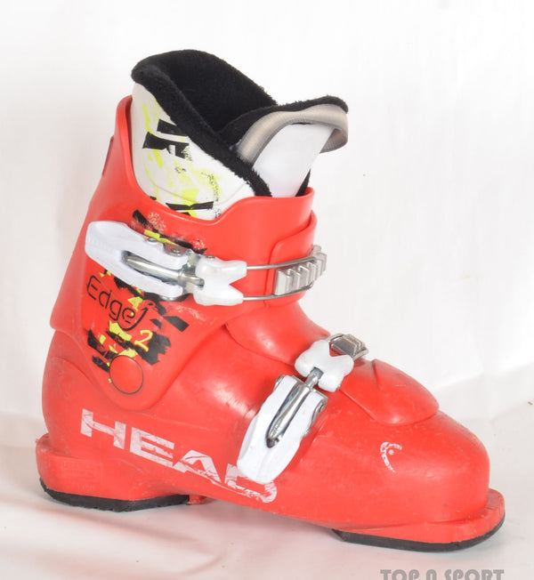 Head EDGE J2 red/yellow - chaussures de ski d'occasion Junior