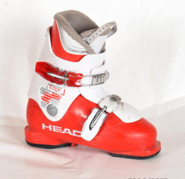 Head EDGE J2 White/red - chaussures de ski d'occasion  Junior