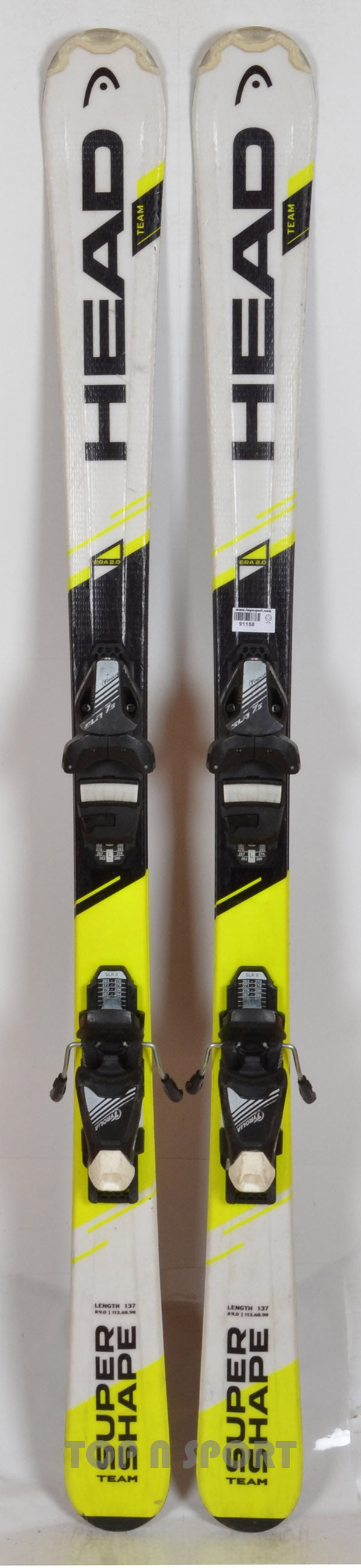 Head SUPER SHAPE TEAM yellow - skis d'occasion Junior