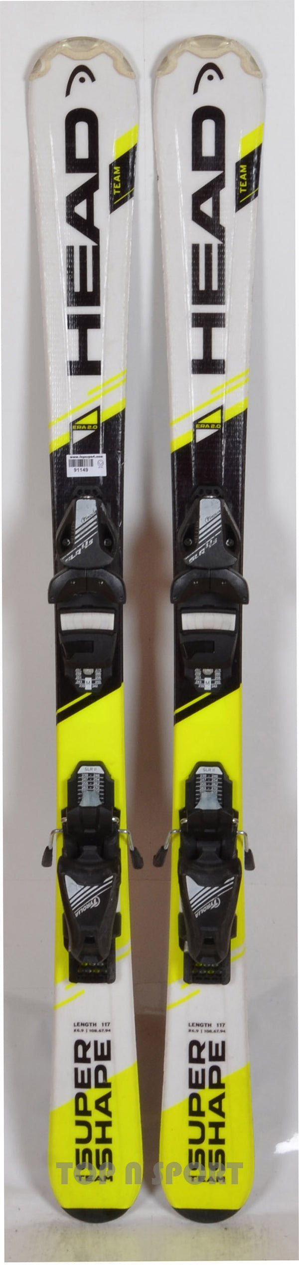 Head SUPER SHAPE TEAM yellow - skis d'occasion Junior