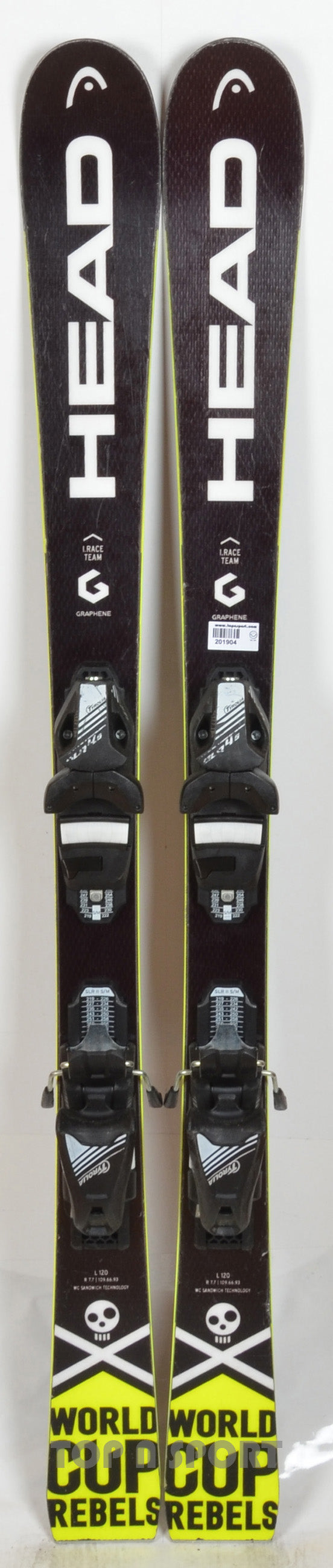 Head WC iRace Team black - skis d'occasion Junior