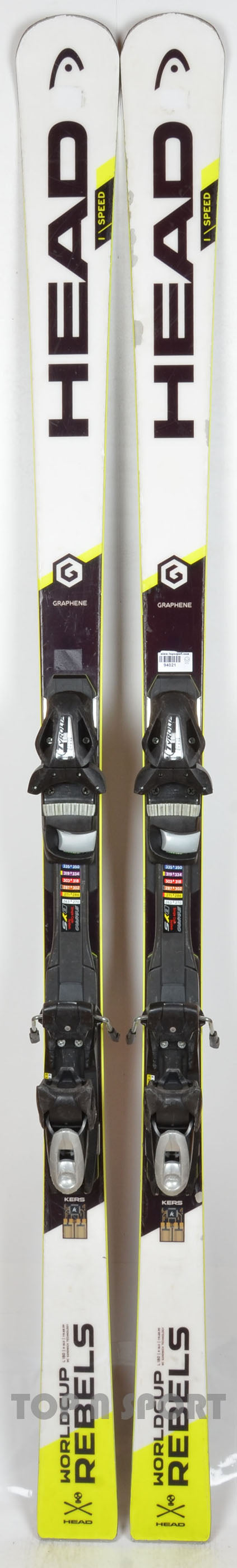 Head WORLDCUP REBELS I.SPEED white - skis d'occasion