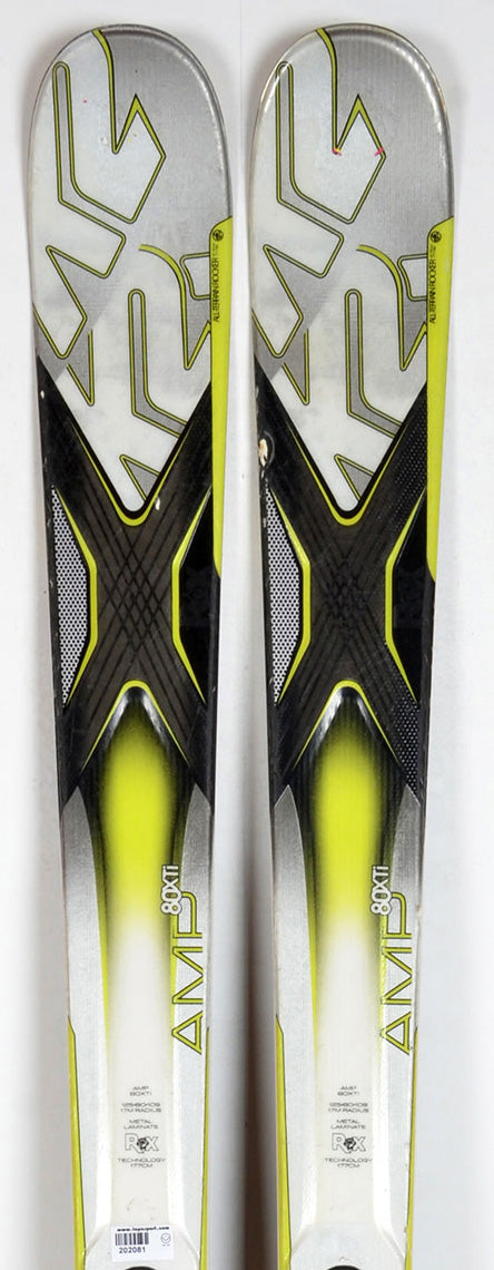 K2 AMP 80 XTI grey - skis d'occasion