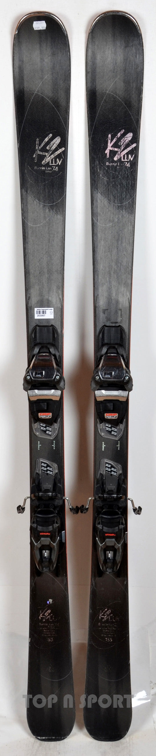 k2 4400 skis K2 BURNIN LUV 74 EDITION
