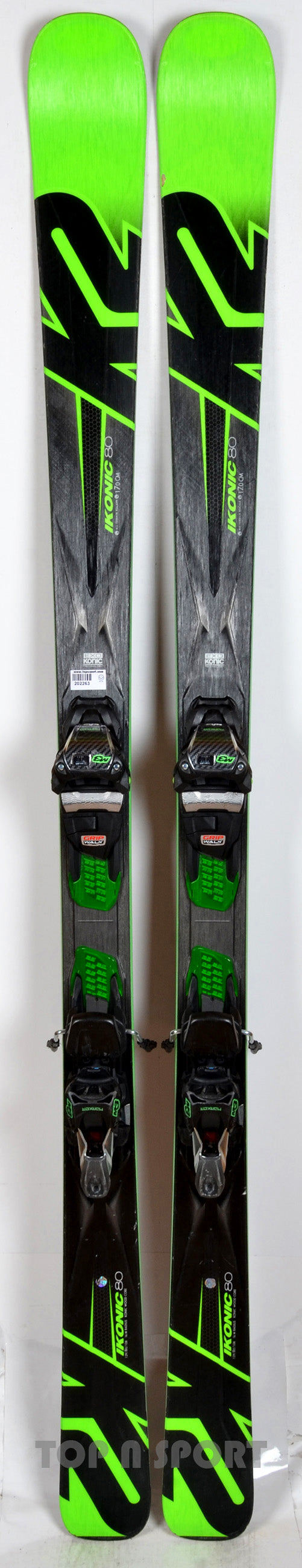K2 iKONIC 80 green - skis d'occasion