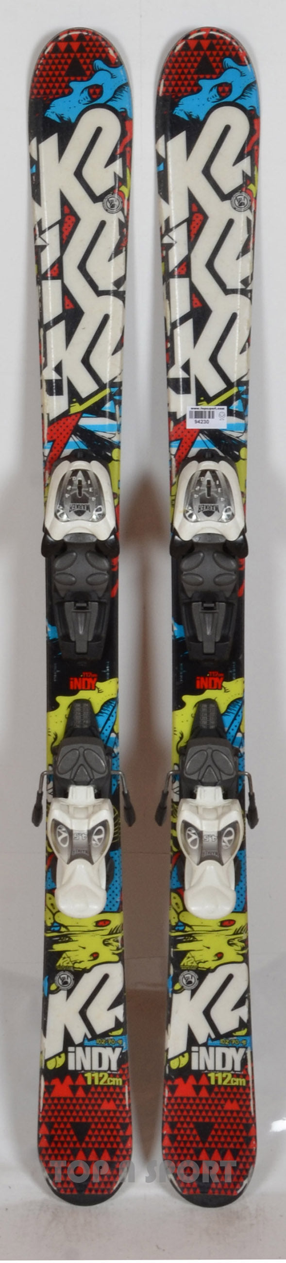 K2 INDY red - skis d'occasion Junior