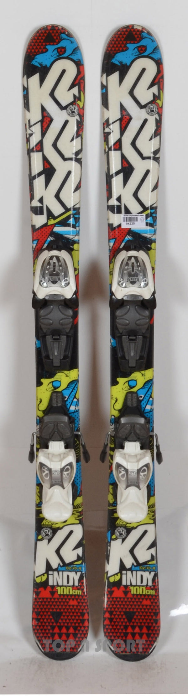 K2 INDY red - skis d'occasion Junior