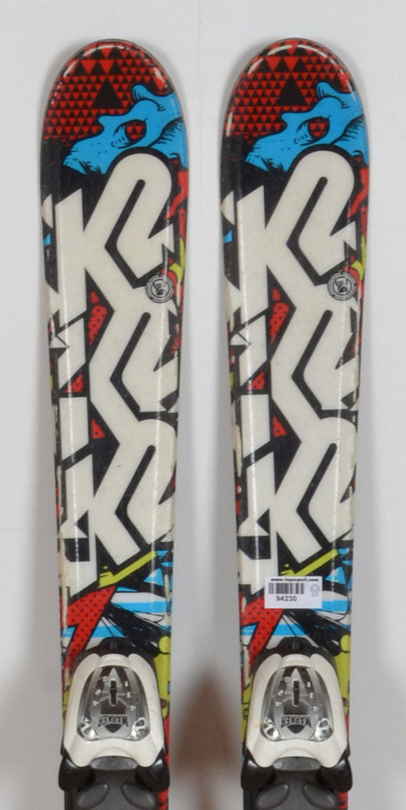 K2 INDY red - skis d'occasion Junior