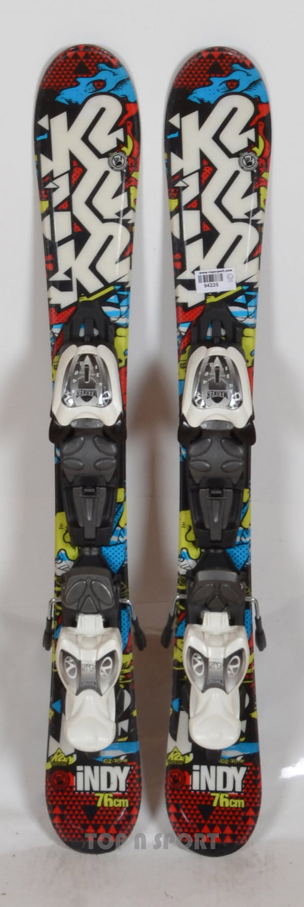 K2 INDY red - skis d'occasion Junior