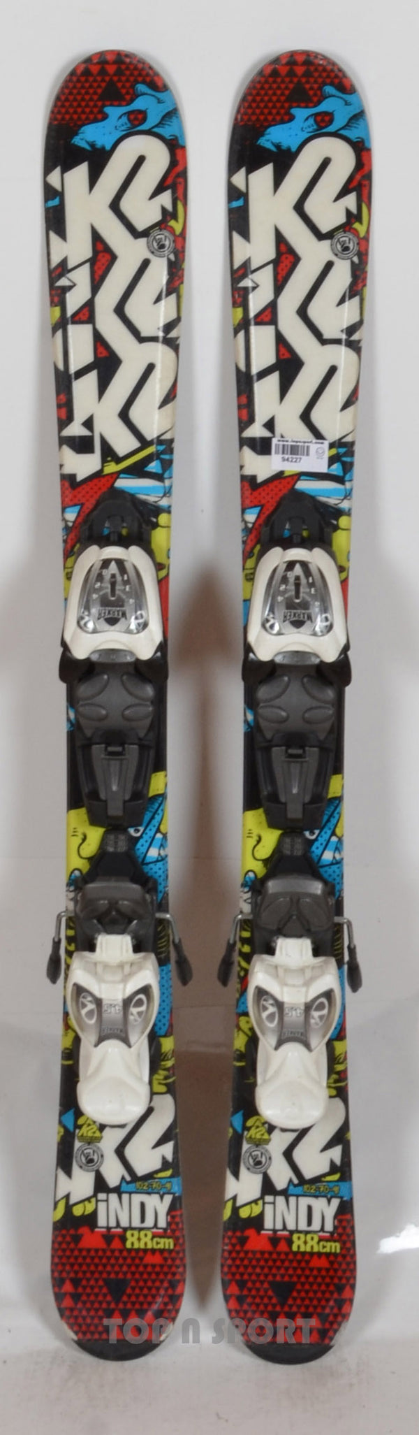 K2 INDY red - skis d'occasion Junior