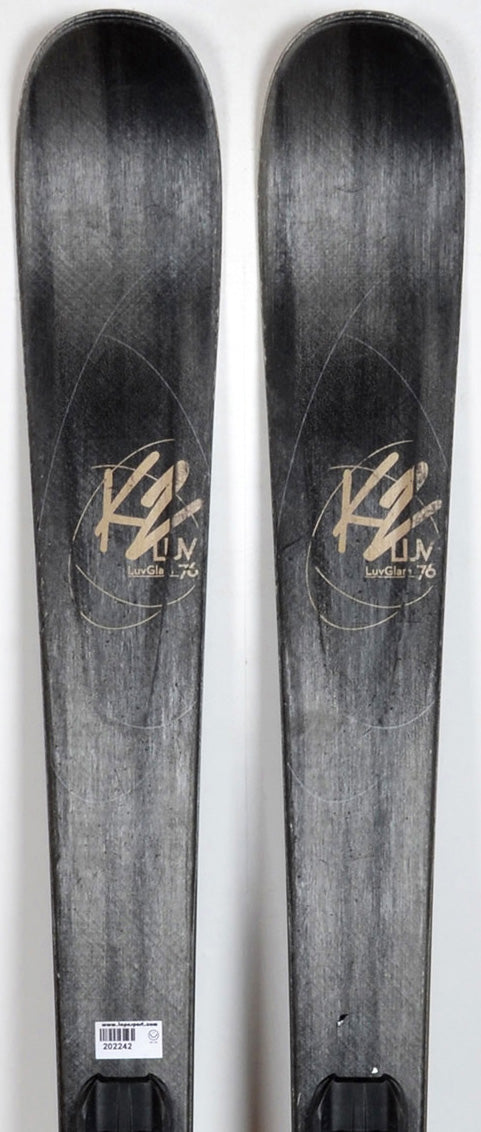 K2 LUV GLAM 76 black - skis d'occasion Femme