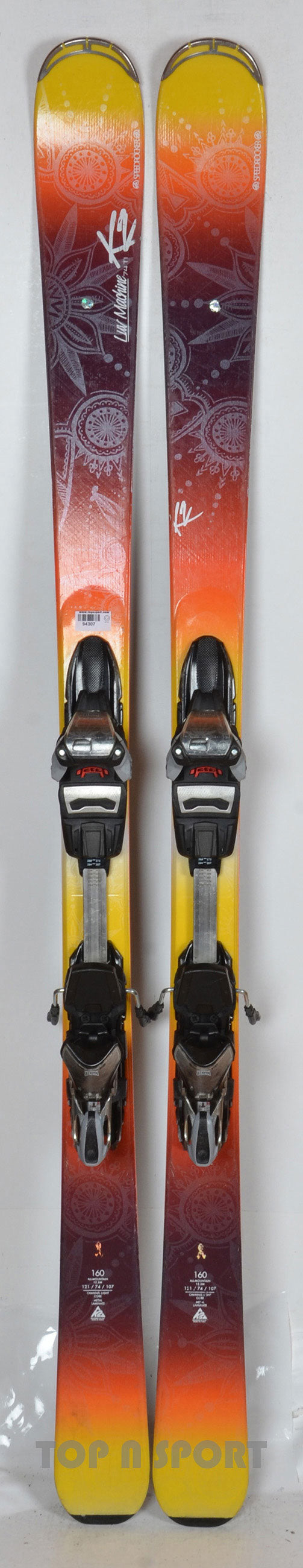 K2 LUV MACHINE 74 TI - skis d'occasion Femme