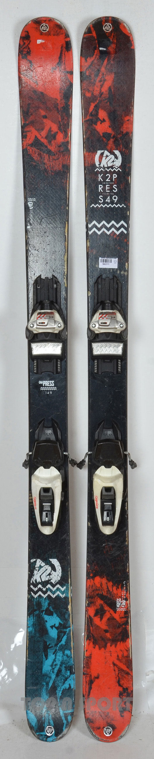 K2 PRESS red - skis d'occasion