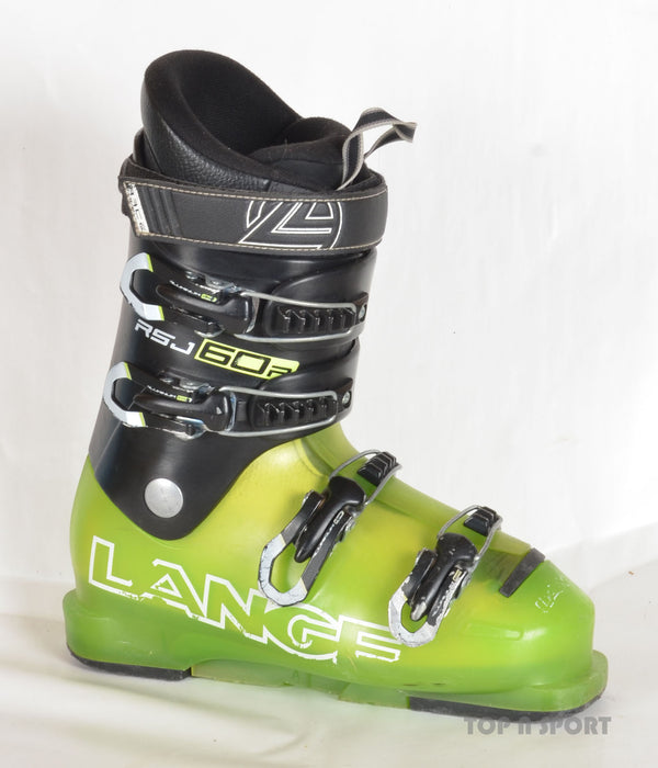 Lange RSJ 60 R green/blk - chaussures de ski d'occasion Junior