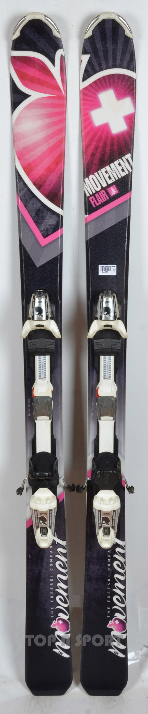 Movement FLAIR blk - skis d'occasion Femme