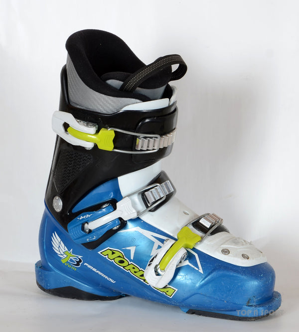 Nordica FIRE ARROW Team 3 Blue - chaussures de ski d'occasion  Junior