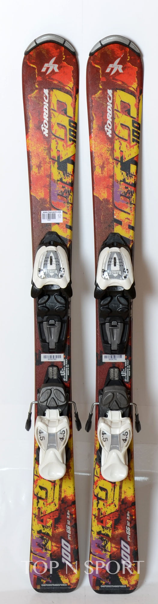 Nordica HOT ROD J ORA - skis d'occasion Junior