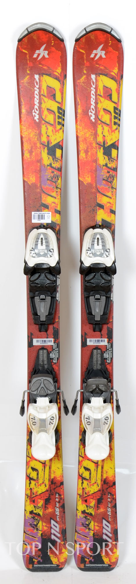 Nordica HOT ROD J ORA - skis d'occasion Junior