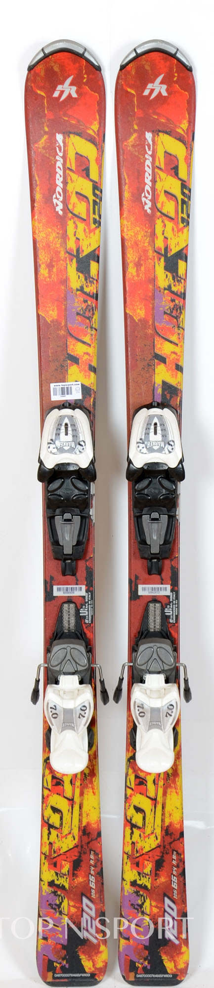 Nordica HOT ROD J ORA - skis d'occasion Junior