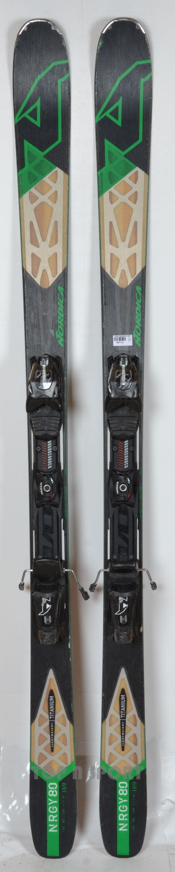 Nordica NRGY 80 black - skis d'occasion