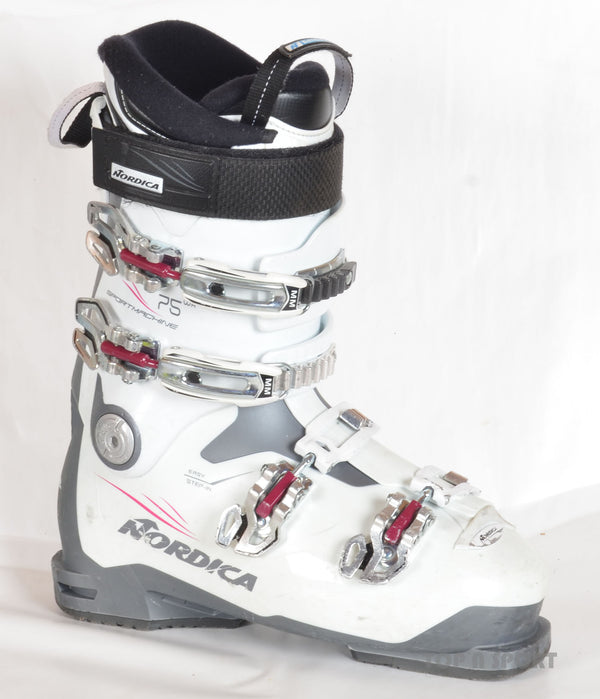 Nordica SPORTMACHINE 75 W R white - chaussures de ski d'occasion Femme