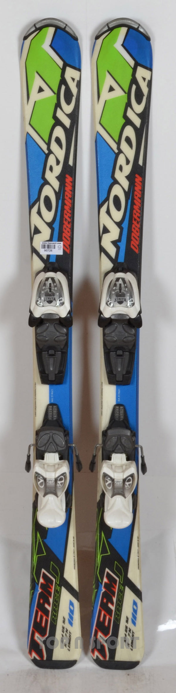 Nordica TEAM J RACE Fastrak - skis d'occasion Junior