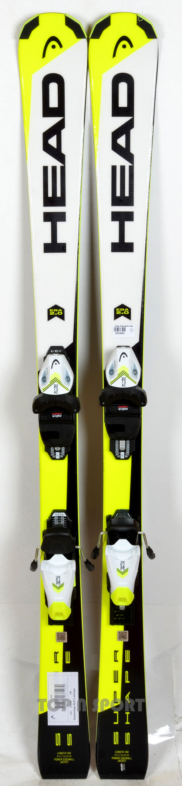 Pack neuf skis Head SUPERSHAPE SLR PRO  avec fixations - neuf déstockage