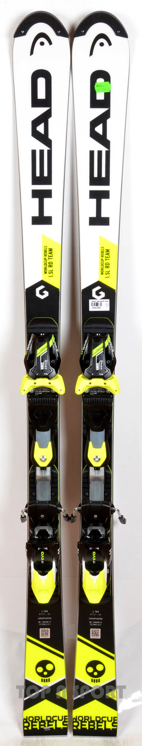 Pack neuf skis Head WC REBELS iSL RD TEAM avec fixations - neuf déstockage