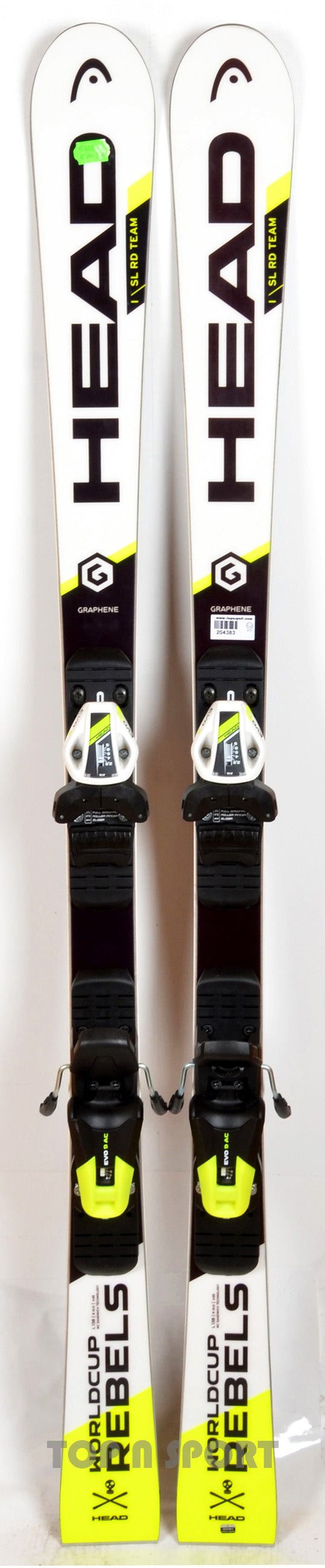 Pack neuf skis Head WORLDCUP REBELS I.SL RD Team avec fixations - neuf déstockage
