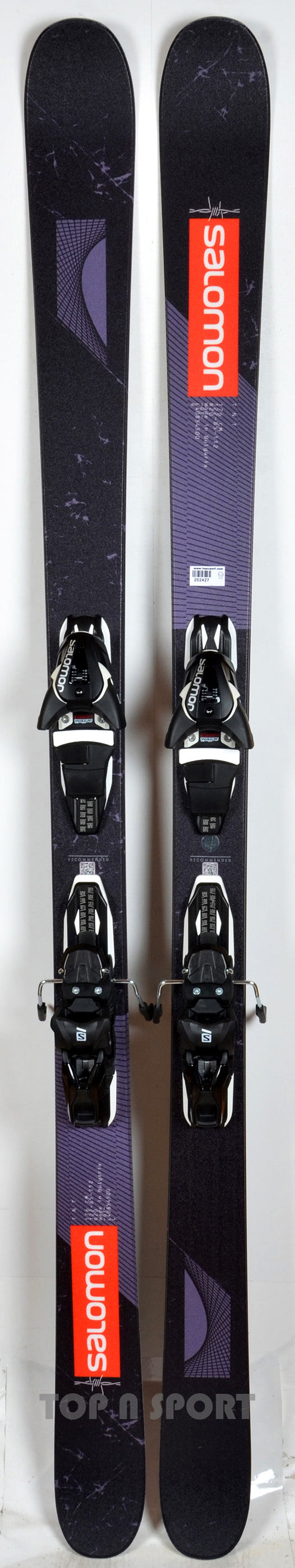 Pack neuf skis Salomon TNT black/grey avec fixations - neuf déstockage