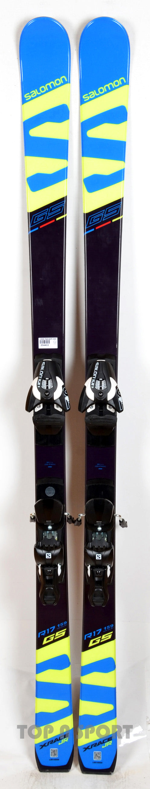 Pack neuf skis Salomon X-RACE GS JR avec fixations - neuf