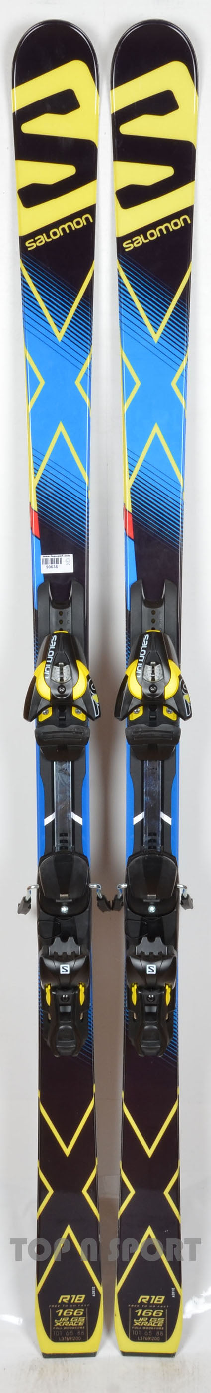 Pack neuf skis Salomon X-RACE GS Junior avec fixations - neuf déstockage