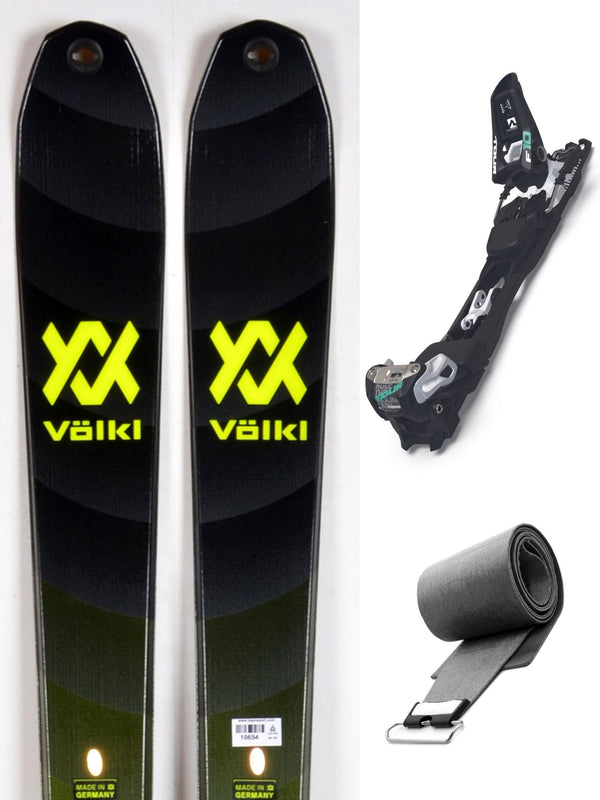 Pack rando neuf skis Völkl RISE 80 Blk/yellow + Marker Tour F10 + peaux - neuf déstockage