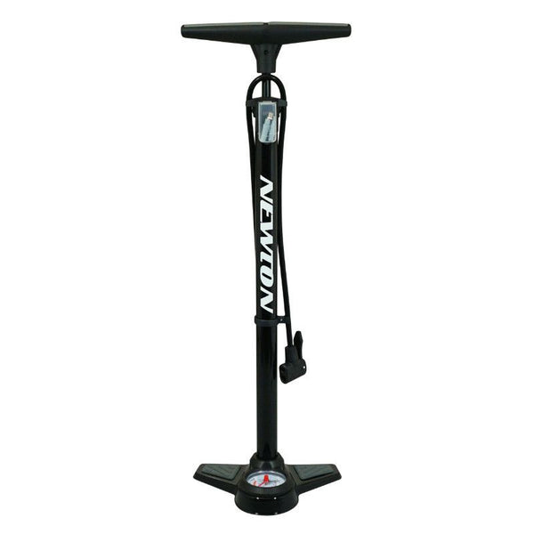 Pompe à pied Newton FPV1 Acier Noir - pompe à vélo