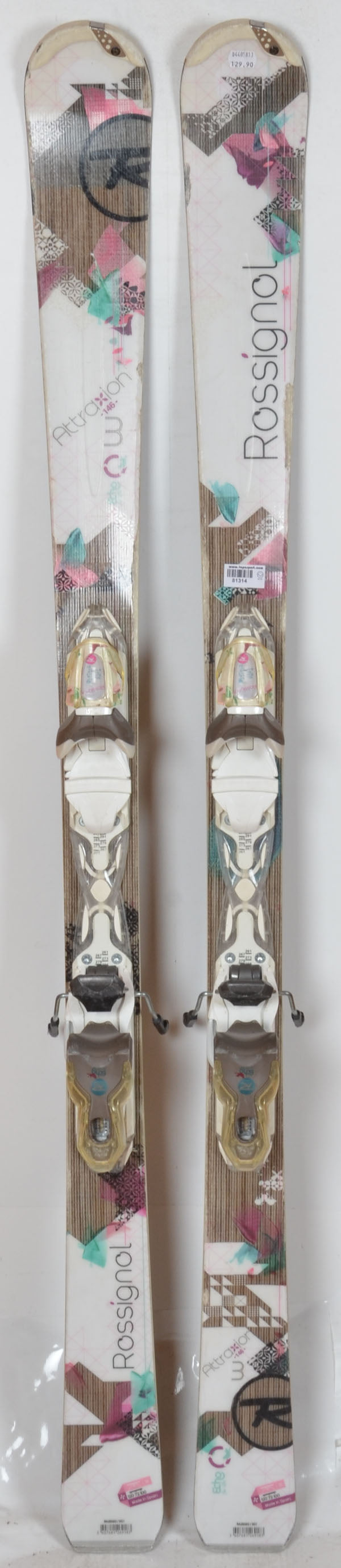 Rossignol ATTRAXION 3 ECHO white - Skis d'occasion Femme