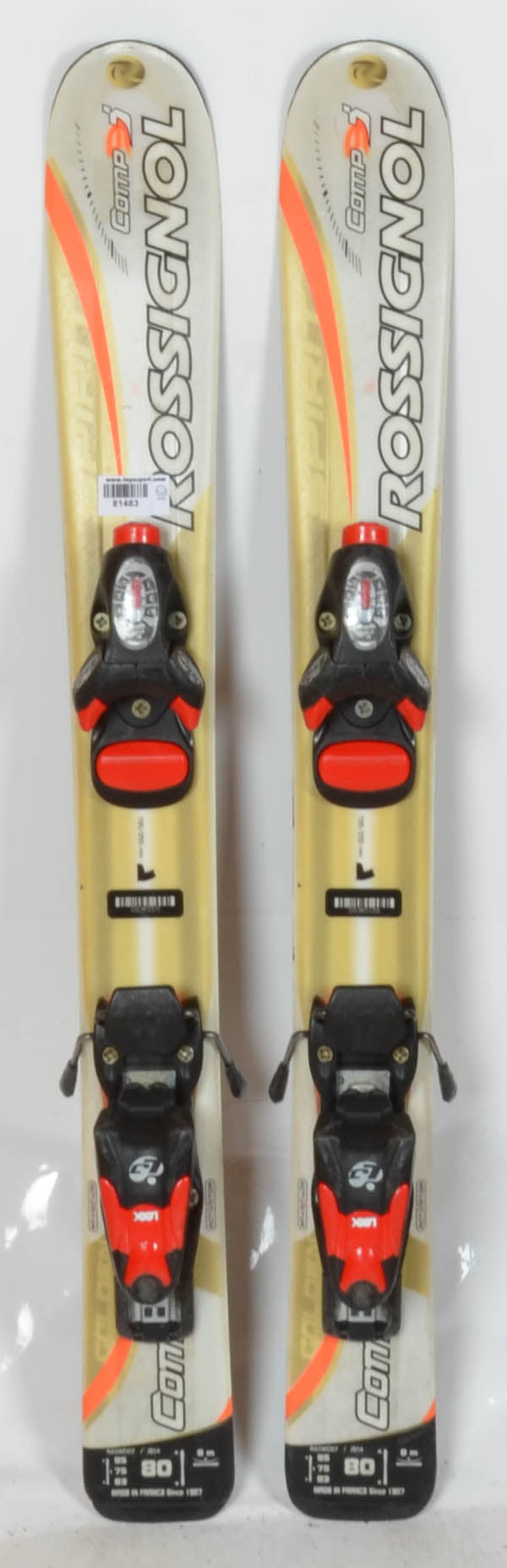 Rossignol COMP 9J ORA - Skis d'occasion Junior