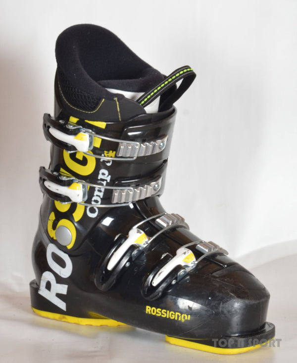 Rossignol COMP J4 black - chaussures de ski d'occasion  Junior