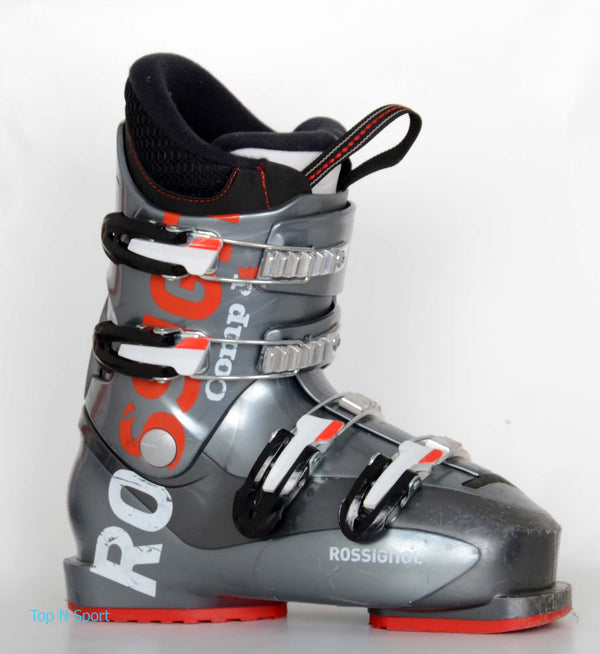 Rossignol COMP J4 GREY 2014 - chaussures de ski d'occasion  Junior