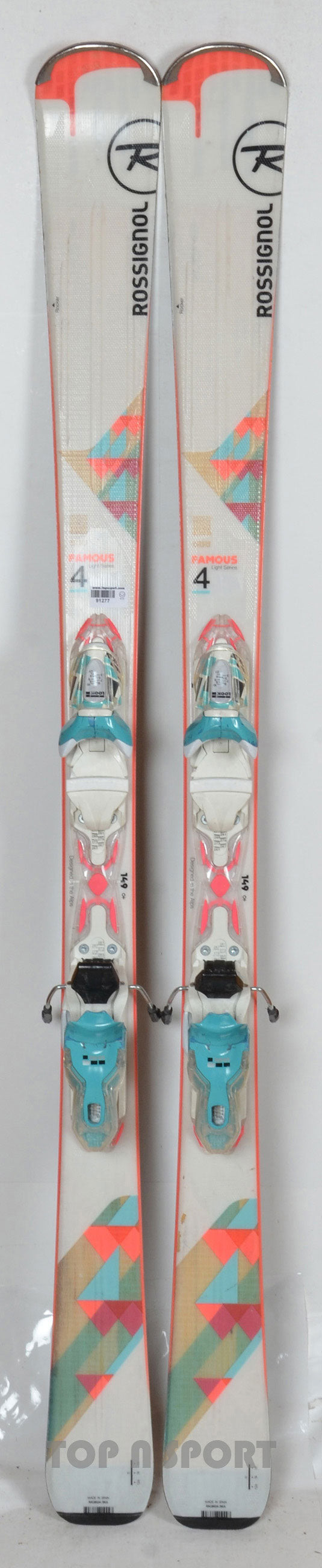 Rossignol Famous 4 Mulheres 16/17 Skis + Xpress 10 W Fixações Rossignol Famous 4 Mulheres 16/17 Skis + Xpress 10 W Fixações