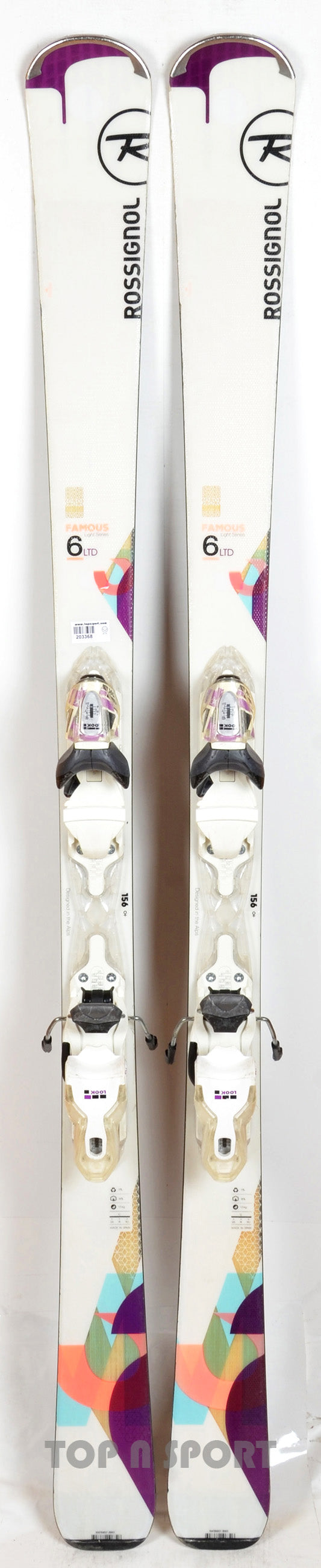 Rossignol FAMOUS 6 LTD white - skis d'occasion Femme