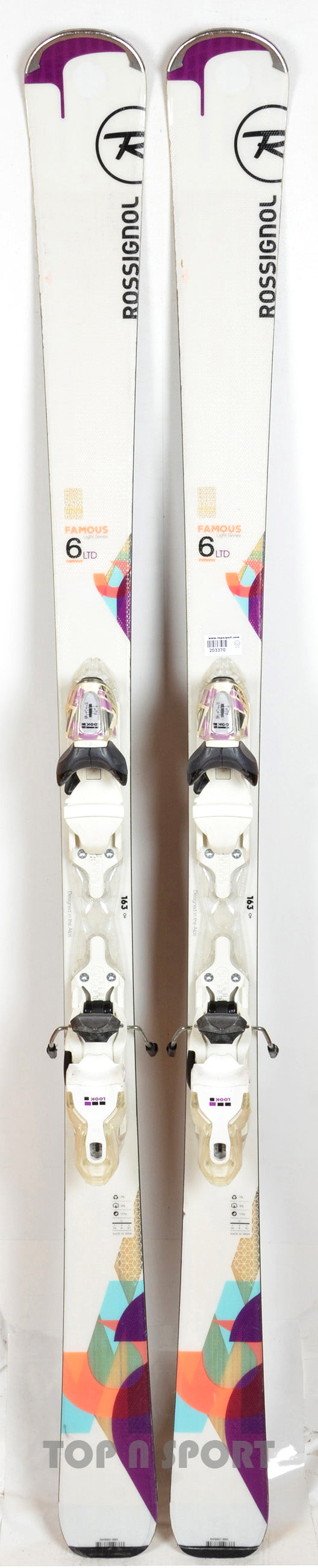 Rossignol FAMOUS 6 LTD white - skis d'occasion Femme