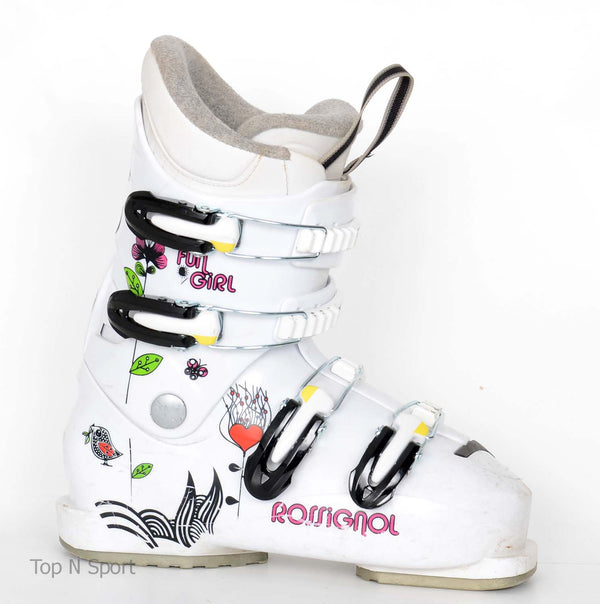 Rossignol FUN GIRL J4 bird - chaussures de ski d'occasion  Junior