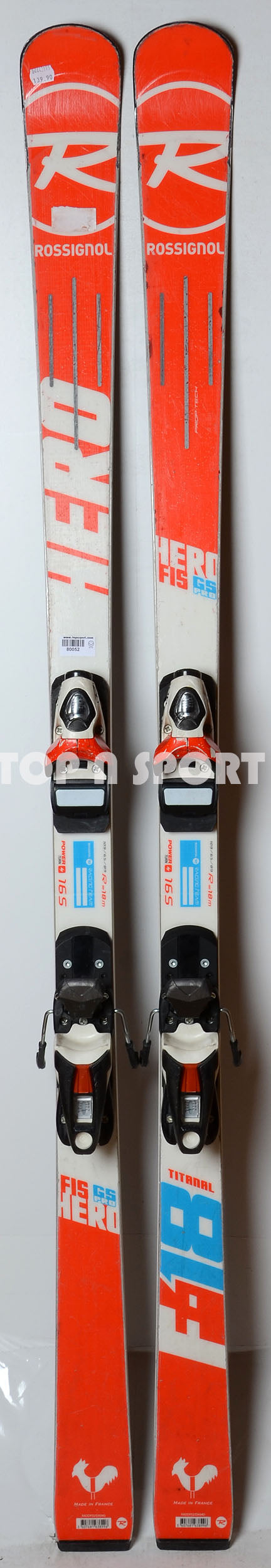 Rossignol HERO FIS GS PRO R20 - skis d'occasion Junior