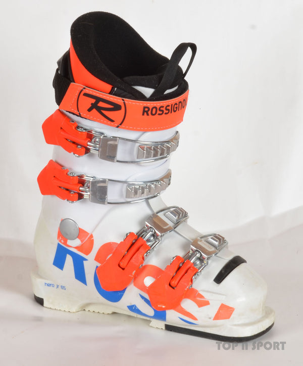 Rossignol HERO JR 65 white - chaussures de ski d'occasion  Junior