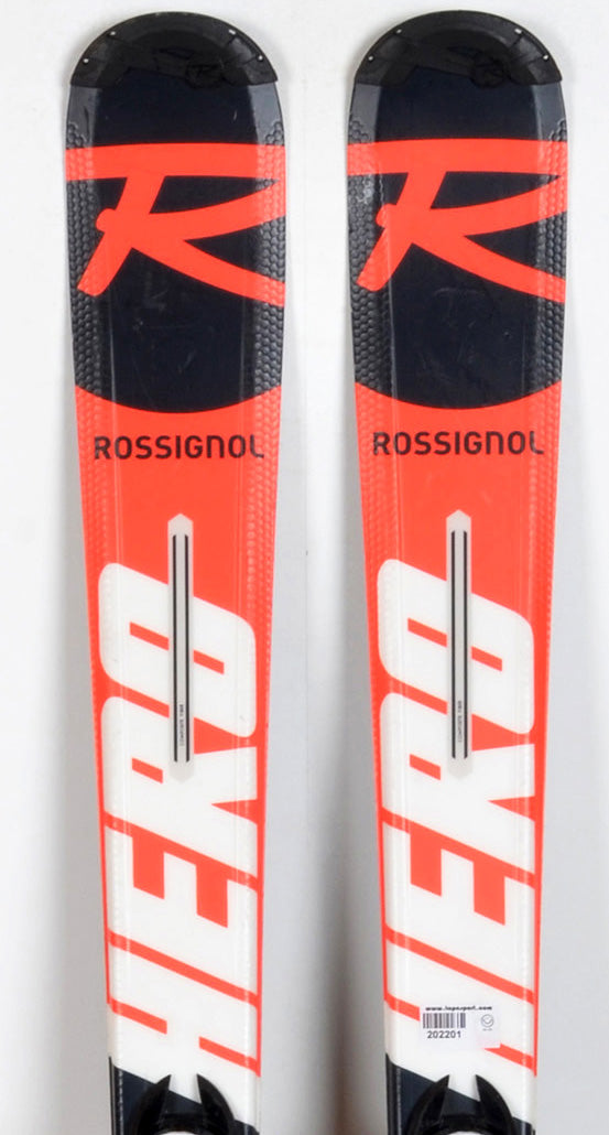Rossignol HERO JR black/red - skis d'occasion Junior