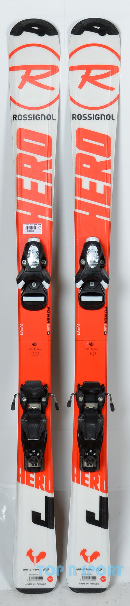 Rossignol HERO JUNIOR - skis d'occasion Junior