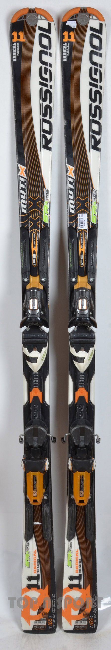 Rossignol RADICAL R11 MUTIX noir - skis d'occasion