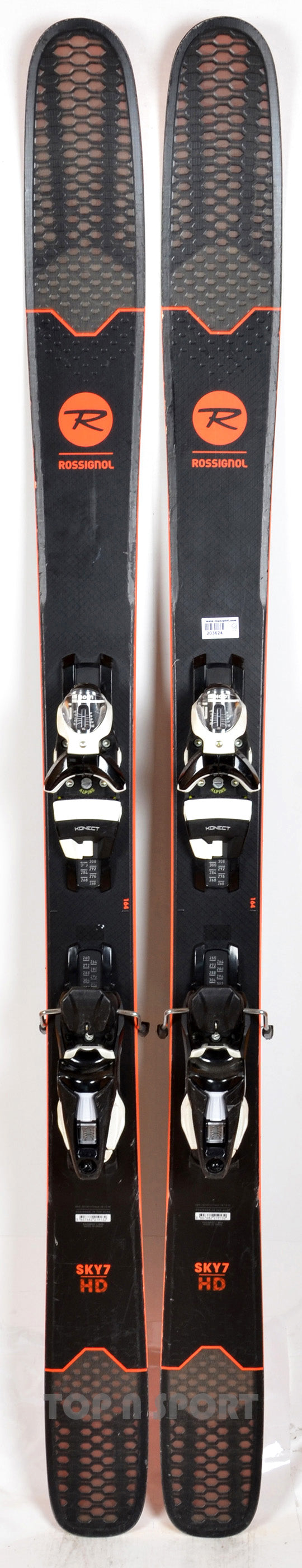 Rossignol SKY 7 HD KONECT black - skis d'occasion
