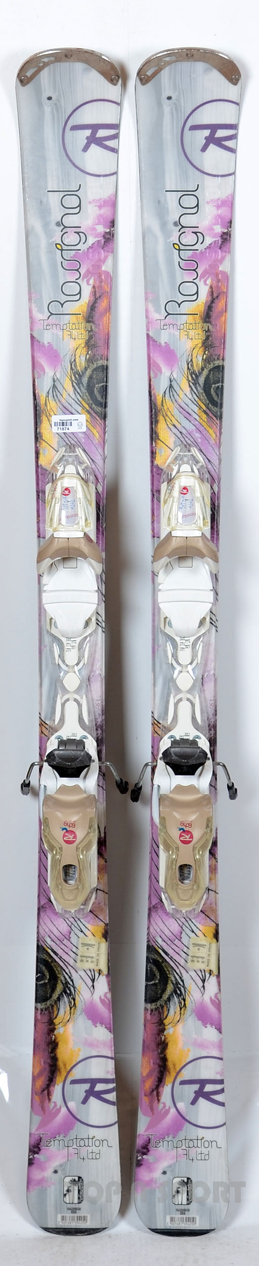 Rossignol TEMPTATION 74 LIMITED - skis d'occasion Femme
