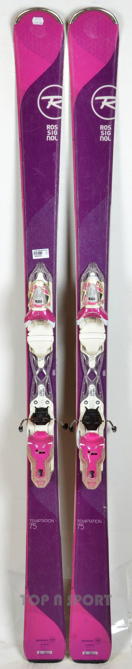 Rossignol TEMPTATION 75 purple - skis d'occasion Femme